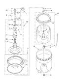 Agitator, basket and tub parts