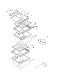 Refrigerator shelf parts