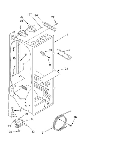 Refrigerator liner parts