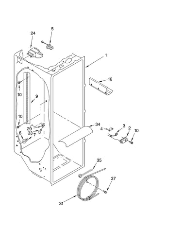 Refrigerator liner parts