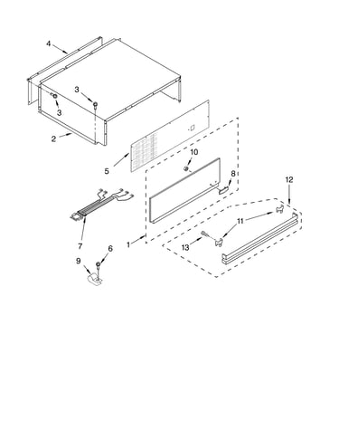 Top grille and unit cover parts