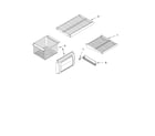 KitchenAid KSSO42QMB00 freezer shelf parts diagram