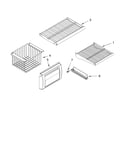Freezer shelf parts
