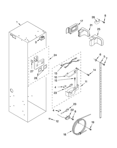 Refrigerator liner parts