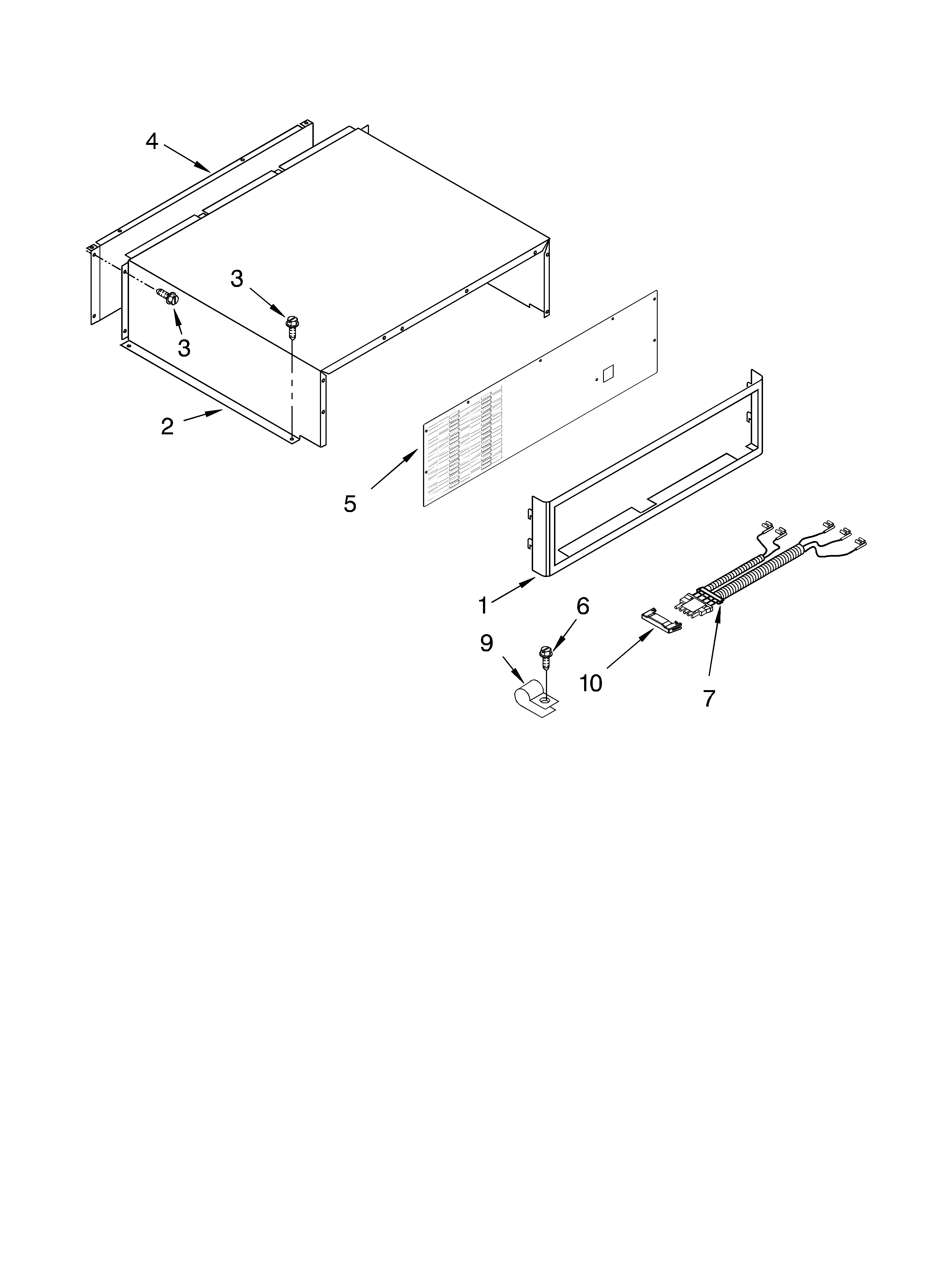 Top grille and unit cover parts