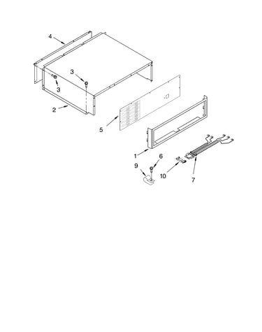 Top grille and unit cover parts