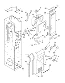Freezer liner and air flow parts