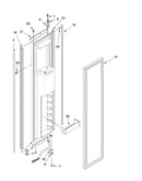 Freezer door parts