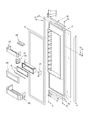 Refrigerator door parts