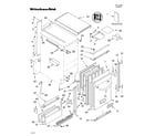 KitchenAid 8198549 cabinet liner and door parts diagram