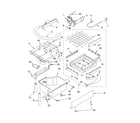 KitchenAid 8198549 evaporator ice cutter grid and water parts diagram