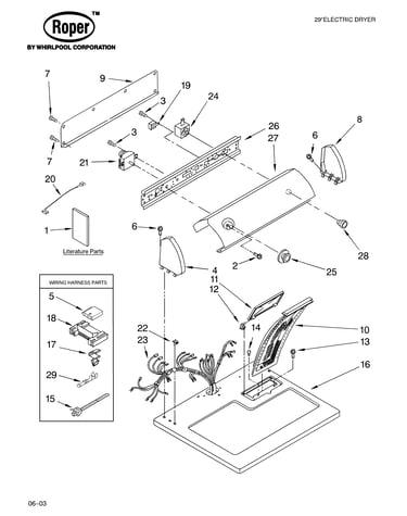 Top and console parts