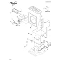 Whirlpool AD40USL4 air flow and control parts diagram