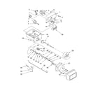 Whirlpool BRS70BBANA00 motor and ice container parts diagram