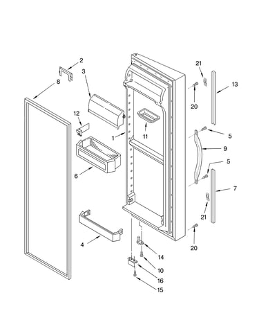 Refrigerator door parts