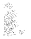 Refrigerator shelf parts