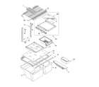 Whirlpool ET9FTKXKQ03 shelf parts, optional parts (not included) diagram