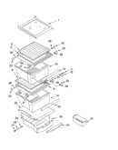 Refrigerator shelf parts