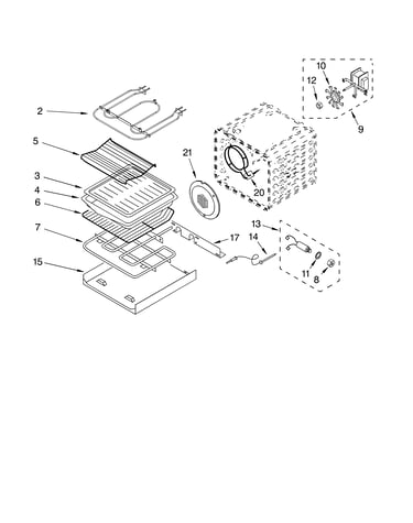 Internal oven parts