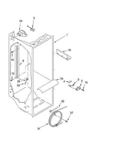 Refrigerator liner parts