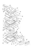 Refrigerator shelf parts