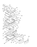 Refrigerator shelf parts