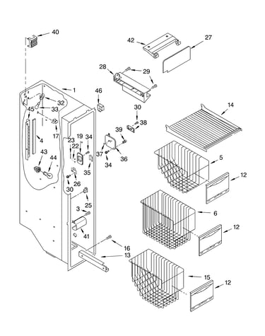 Freezer liner parts