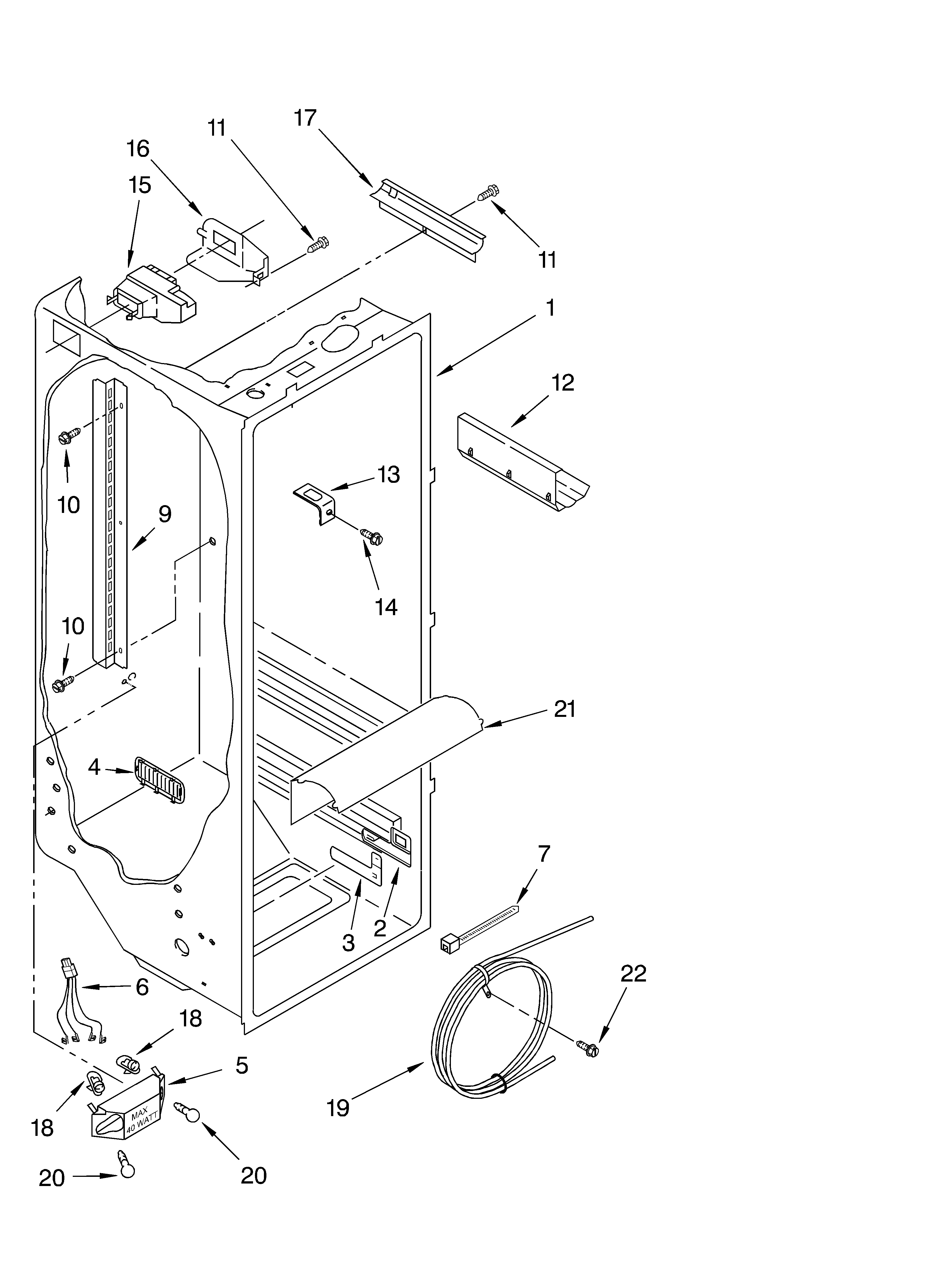 REFRIGERATOR LINER PARTS