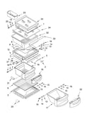 Refrigerator shelf parts