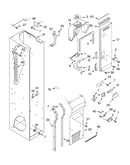 Freezer liner and air flow parts