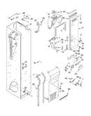 Freezer liner and air flow parts