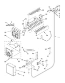 Icemaker parts parts not illustrated