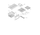 KitchenAid KSSO42FMX00 freezer shelf parts diagram