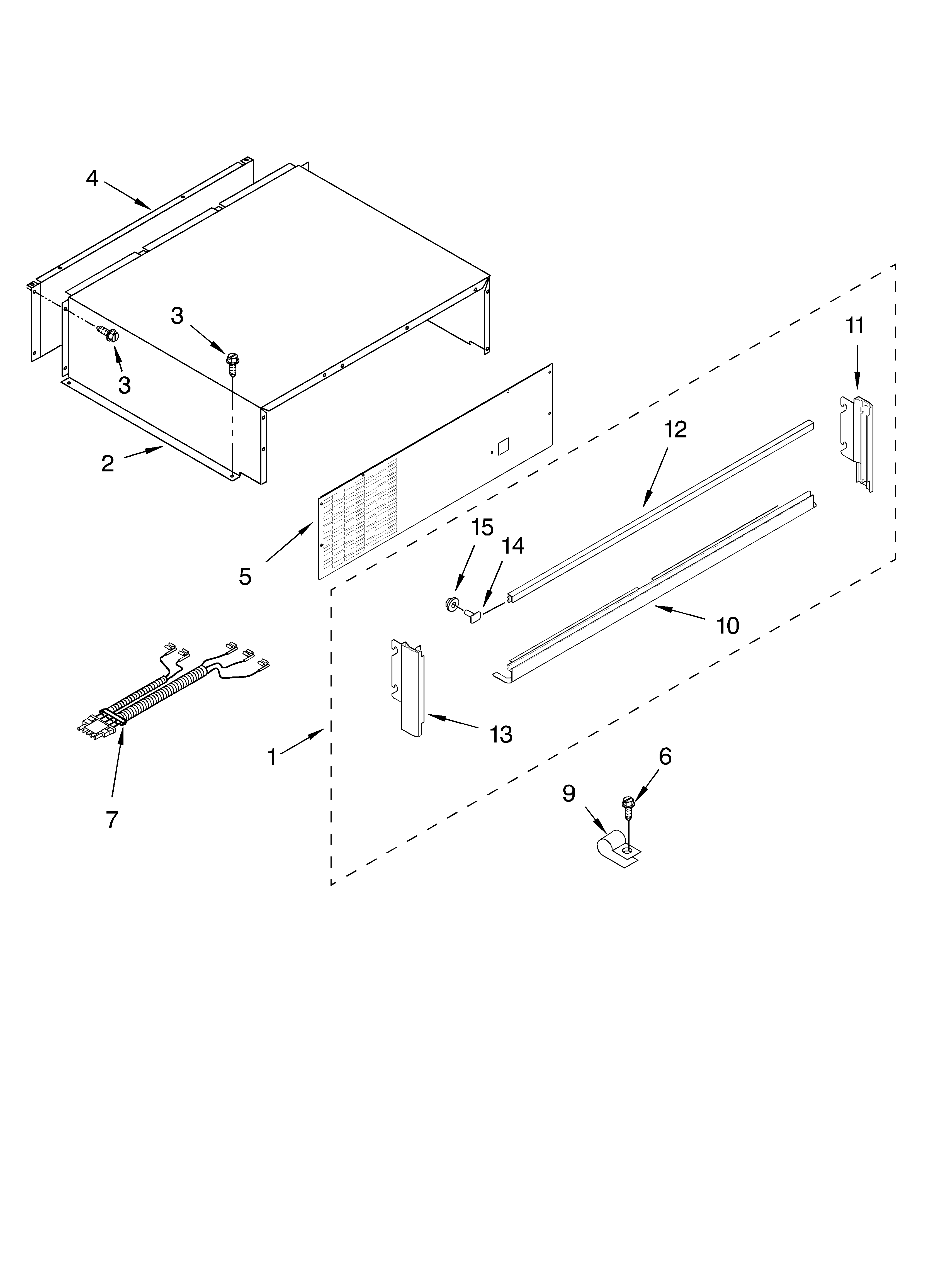 Top grille and unit cover parts