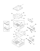 Refrigerator shelf parts