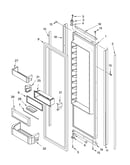 Refrigerator door parts