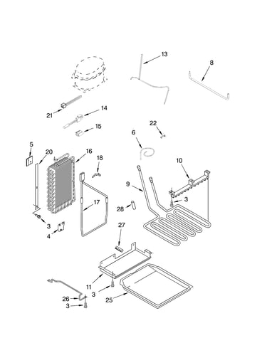 Lower unit and tube parts