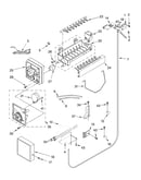 Icemaker parts parts not illustrated