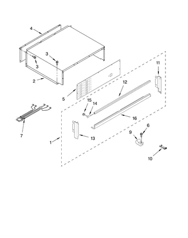 Top grille and unit cover parts