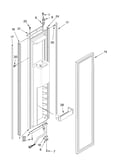 Freezer door parts