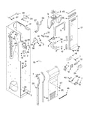 Freezer liner and air flow parts