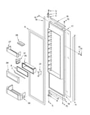 Refrigerator door parts