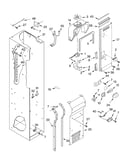 Freezer liner and air flow parts