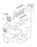 Icemaker parts parts not illustrated