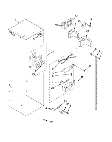 Refrigerator liner parts