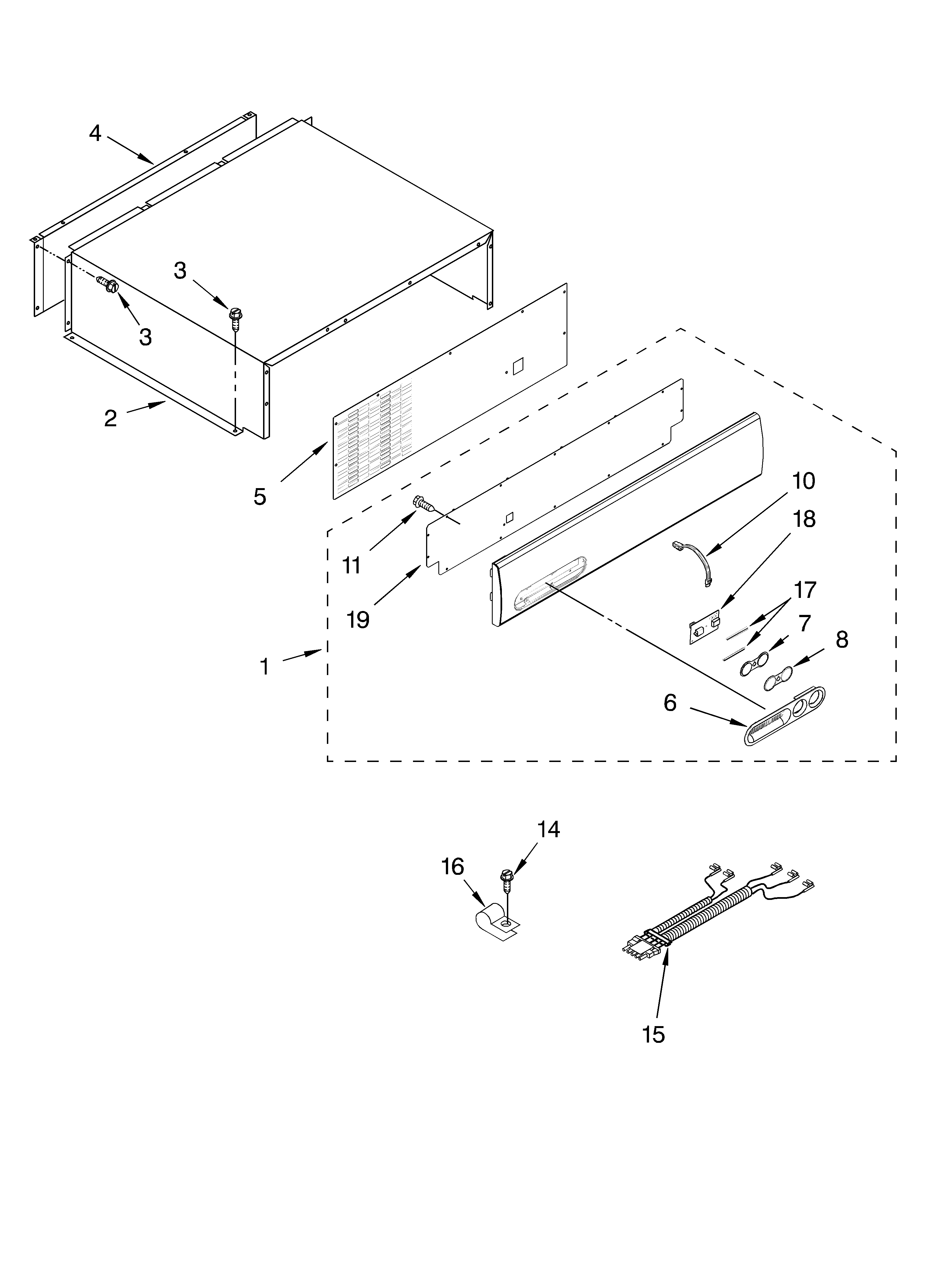 Top grille and unit cover parts