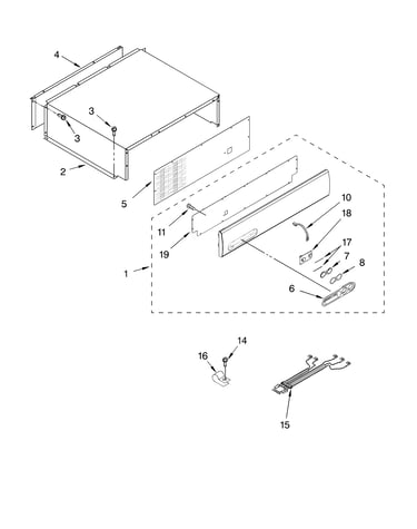 Top grille and unit cover parts