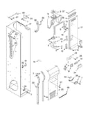 Freezer liner and air flow parts