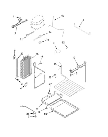 Lower unit and tube parts