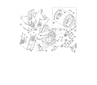 Whirlpool LEQ5000KW1 bulkhead parts diagram